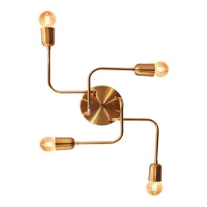 LUSTRE SINDORA  4X E14  DOURADO DCX01322-4