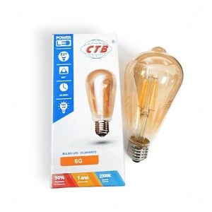LAMPADA LED FILAMENTO ST64 6G BQ
